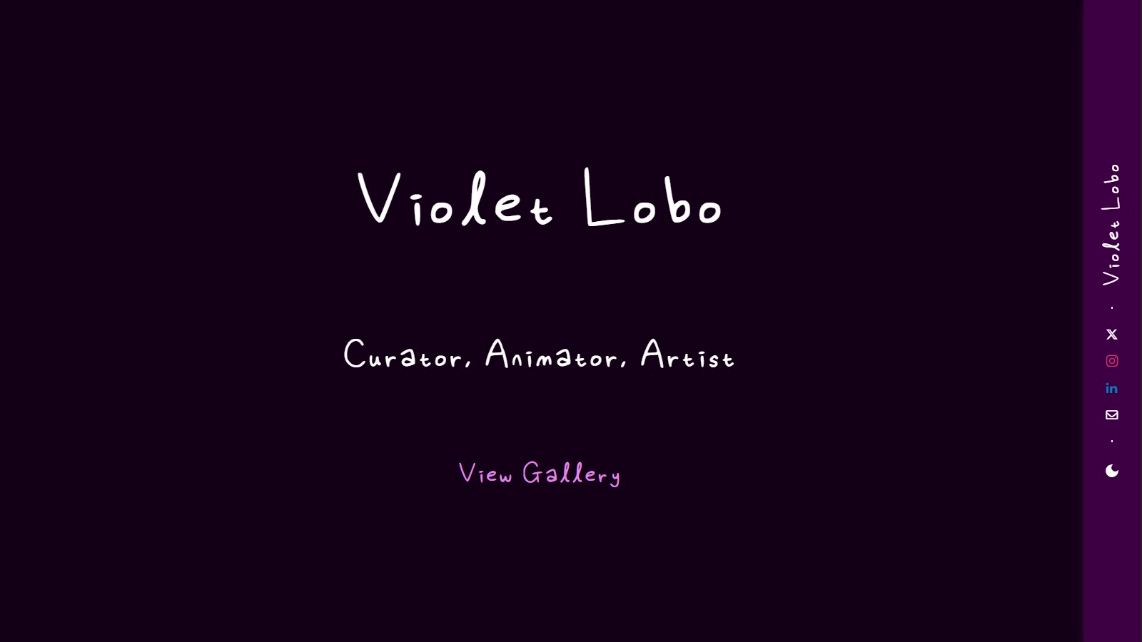 Portfolio Gallery Website Screenshot